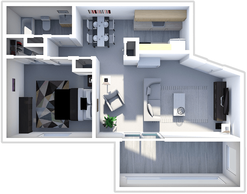 1 bed Levis - Upper floor plan